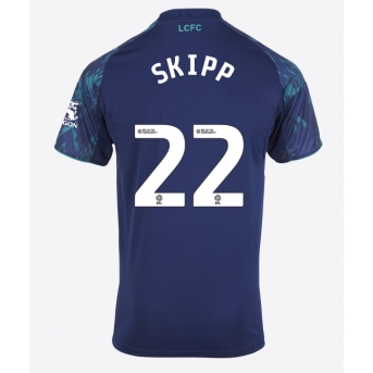 Leicester City Oliver Skipp #22 Maglia Gara Trasferta Repliche 2025-26 Maniche Corte